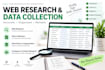 do web research and data collection