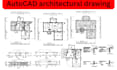 redraw 2d house plan, architectural drafting, 2d elevations, section in autocad