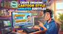 create engaging cartoon style animated subtitles