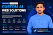 do ai website development as full stack web developer with ai integration