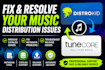 fix and migrate your distrokid and tunecore releases