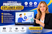 create premium 2d, 3d animated explainer marketing video storyboard illustration