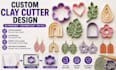 design custom 3d printable polymer clay cutter and stl file