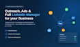 do linkedin outreach, lead generation, linked banner, carousel, content and ads