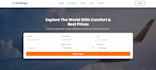 build a responsive flight booking landing page with whatsapp