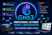 design and implement professional networking solutions in gns3