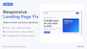 fix responsive HTML CSS website layout and mobile issues