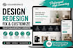 fix, redesign and customize your squarespace website