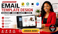 design mailchimp brevo klaviyo canva newsletter html email template
