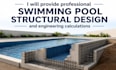 provide professional swimming pool structural design and engineering calculation