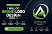 create a professional and unique logo with ai