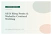 write SEO friendly blog posts and website content