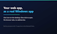 convert your web app into a real windows desktop app