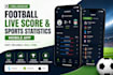 develop football live score and sport statistics mobile app