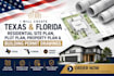 create texas and florida residential site plan plot plan property plan