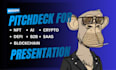 design pitchdeck for web3 ai nft crypto defi b2b saas blockchain presentation