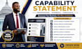 create a professional capability statement for government contact