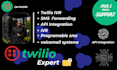 twilio IVR, twilio flex, SMS, studio flow, call routing, a2p, sip trunk, 3cx