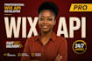 add a custom feature to wix website wix velo coding API
