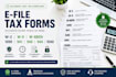 efile form w2, w9,w8 ben, 1099, 941, 940,944, 1040 forms