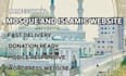 design a mosque website with prayer times donation integration