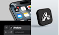 design a modern or flat app icon logo