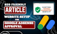 fix your website guaranteed google adsense approval write seo friendly article
