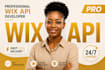 add a custom feature to wix website wix velo coding API