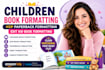 children book formatting, kdp paperback formatting, edit kid book formatting