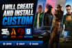 create and install custom gta 5, fivem, redm and garry mod