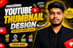 design professional youtube thumbnail
