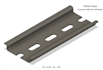 ts35 x 7,5 mm din rail  parametric cad model