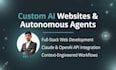 build custom autonomous ai agents and web apps