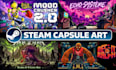create steam capsule art and game key art