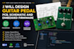 design guitar pedal pcb, schematic and embeded firmware