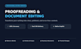 proofread and edit articles and documents