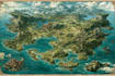 design vector map illustration, isometric map,