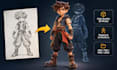 convert 2d to 3d head model 2d to 3d character model picture to 3d model