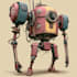 design a custom mecha robot character illustration