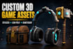 create custom game ready 3d assets and props