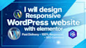 design a responsive wordpress website with elementor