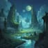 fantasy concept landscape illustrations