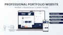 create a professional and responsive portfolio website