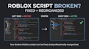 fix and reorganize your roblox scripts with organized code