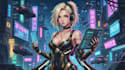 design anime character , cyberpunk character