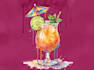 draw food, drink, fruit, vegetables illustration
