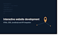 develop an interactive website with API integration