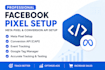 setup facebook pixel, meta pixel and conversion API tracking