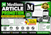 do massive medium article promotion, medium followers to boost engagement