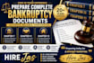 prepare complete chapter 7, 13 and chapter 11 bankruptcy paperwork